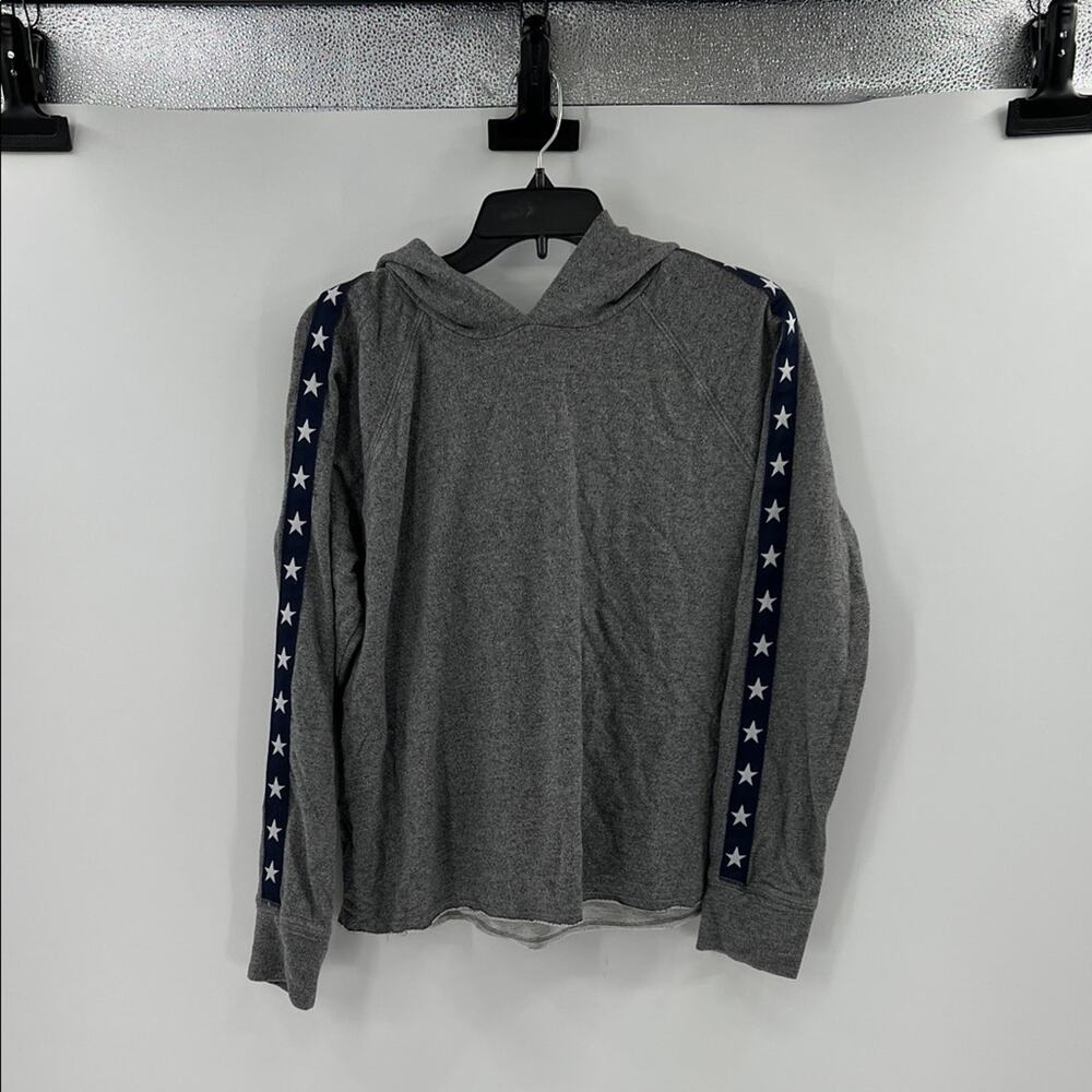 Sundry Women's Star Pullover Hoodie - Gray - 2 or US Medium